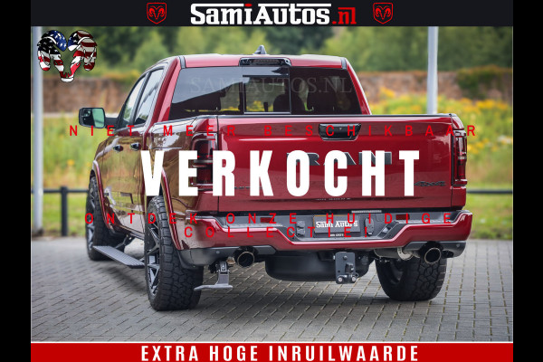 Dodge Ram 1500 Limited Night H.O 540HP 706Nm | Massage + Full Option | De Meest Luxe en Volle Pick-Up in zijn Klasse | Comfortabele Dubbele Cabine met Royale 5 Zitplaatsen | BPM vrij | Nu Leverbaar uit Voorraad | Voorraad Nr 2302 - 7425
