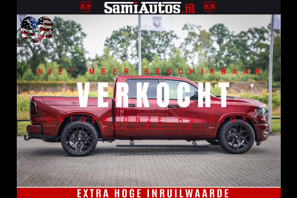 Dodge Ram 1500 Limited Night H.O 540HP 706Nm | Massage + Full Option | De Meest Luxe en Volle Pick-Up in zijn Klasse | Comfortabele Dubbele Cabine met Royale 5 Zitplaatsen | BPM vrij | Nu Leverbaar uit Voorraad | Voorraad Nr 2302 - 7425