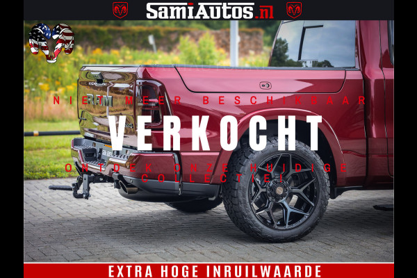 Dodge Ram 1500 Limited Night H.O 540HP 706Nm | Massage + Full Option | De Meest Luxe en Volle Pick-Up in zijn Klasse | Comfortabele Dubbele Cabine met Royale 5 Zitplaatsen | BPM vrij | Nu Leverbaar uit Voorraad | Voorraad Nr 2302 - 7425