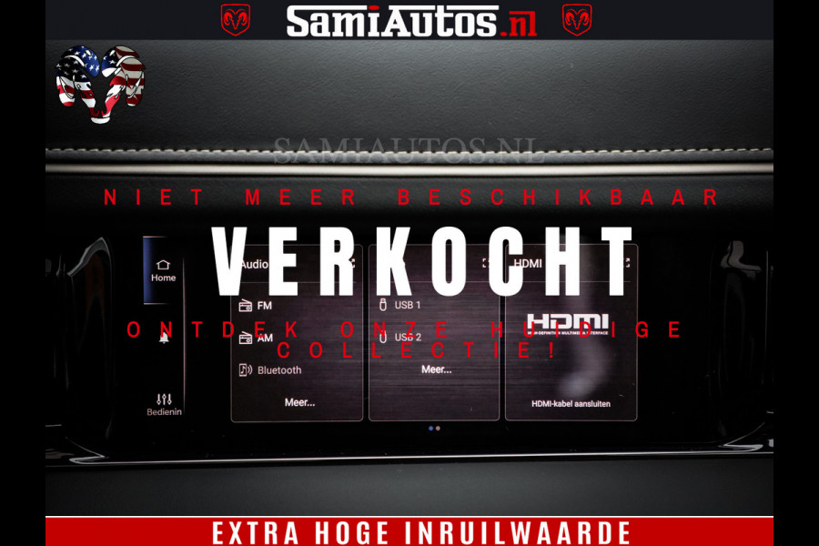 Dodge Ram 1500 Limited Night H.O 540HP 706Nm | Massage + Full Option | De Meest Luxe en Volle Pick-Up in zijn Klasse | Comfortabele Dubbele Cabine met Royale 5 Zitplaatsen | BPM vrij | Nu Leverbaar uit Voorraad | Voorraad Nr 2302 - 7425