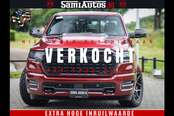 Dodge Ram 1500 Limited Night H.O 540HP 706Nm | Massage + Full Option | De Meest Luxe en Volle Pick-Up in zijn Klasse | Comfortabele Dubbele Cabine met Royale 5 Zitplaatsen | BPM vrij | Nu Leverbaar uit Voorraad | Voorraad Nr 2302 - 7425