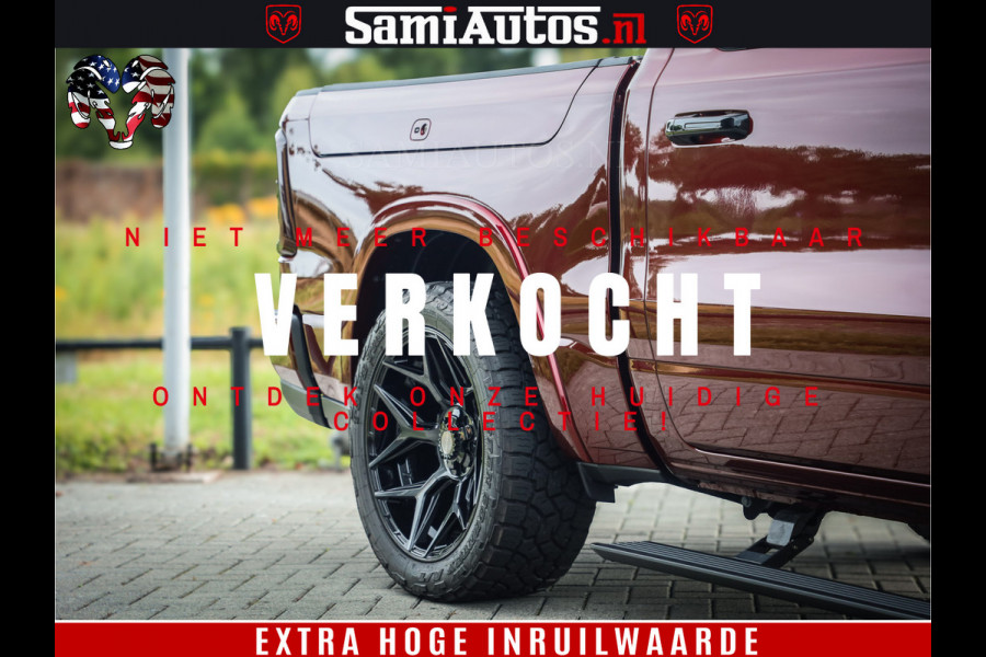 Dodge Ram 1500 Limited Night H.O 540HP 706Nm | Massage + Full Option | De Meest Luxe en Volle Pick-Up in zijn Klasse | Comfortabele Dubbele Cabine met Royale 5 Zitplaatsen | BPM vrij | Nu Leverbaar uit Voorraad | Voorraad Nr 2302 - 7425
