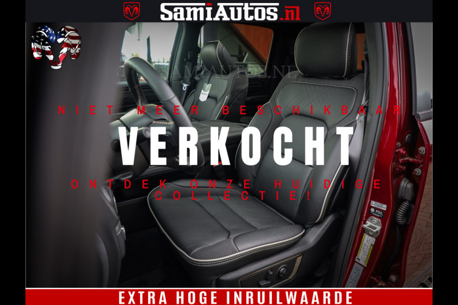 Dodge Ram 1500 Limited Night H.O 540HP 706Nm | Massage + Full Option | De Meest Luxe en Volle Pick-Up in zijn Klasse | Comfortabele Dubbele Cabine met Royale 5 Zitplaatsen | BPM vrij | Nu Leverbaar uit Voorraad | Voorraad Nr 2302 - 7425