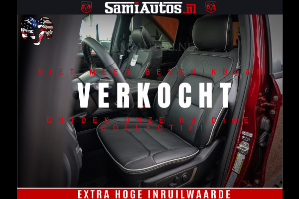 Dodge Ram 1500 Limited Night H.O 540HP 706Nm | Massage + Full Option | De Meest Luxe en Volle Pick-Up in zijn Klasse | Comfortabele Dubbele Cabine met Royale 5 Zitplaatsen | BPM vrij | Nu Leverbaar uit Voorraad | Voorraad Nr 2302 - 7425