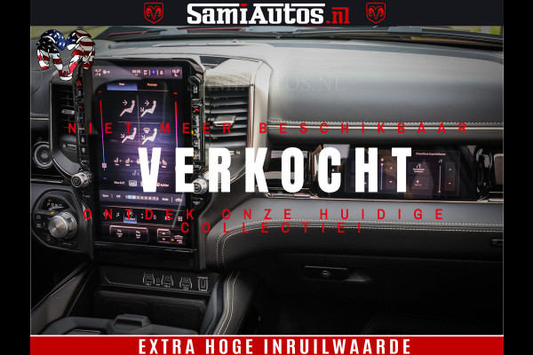 Dodge Ram 1500 Limited Night H.O 540HP 706Nm | Massage + Full Option | De Meest Luxe en Volle Pick-Up in zijn Klasse | Comfortabele Dubbele Cabine met Royale 5 Zitplaatsen | BPM vrij | Nu Leverbaar uit Voorraad | Voorraad Nr 2302 - 7425