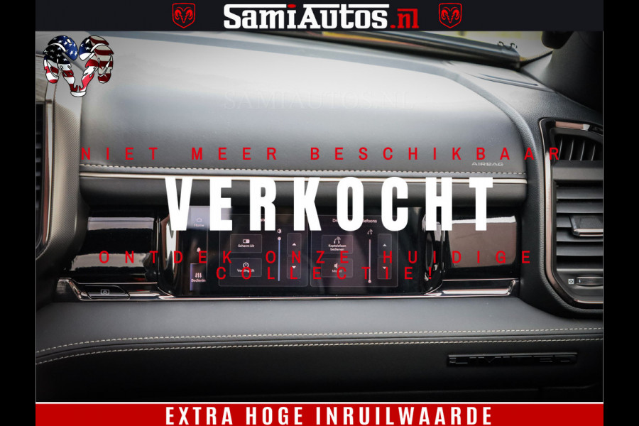 Dodge Ram 1500 Limited Night H.O 540HP 706Nm | Massage + Full Option | De Meest Luxe en Volle Pick-Up in zijn Klasse | Comfortabele Dubbele Cabine met Royale 5 Zitplaatsen | BPM vrij | Nu Leverbaar uit Voorraad | Voorraad Nr 2302 - 7425