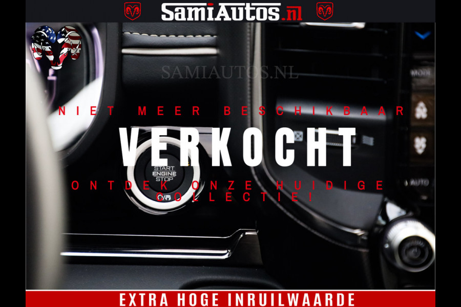 Dodge Ram 1500 Limited Night H.O 540HP 706Nm | Massage + Full Option | De Meest Luxe en Volle Pick-Up in zijn Klasse | Comfortabele Dubbele Cabine met Royale 5 Zitplaatsen | BPM vrij | Nu Leverbaar uit Voorraad | Voorraad Nr 2302 - 7425