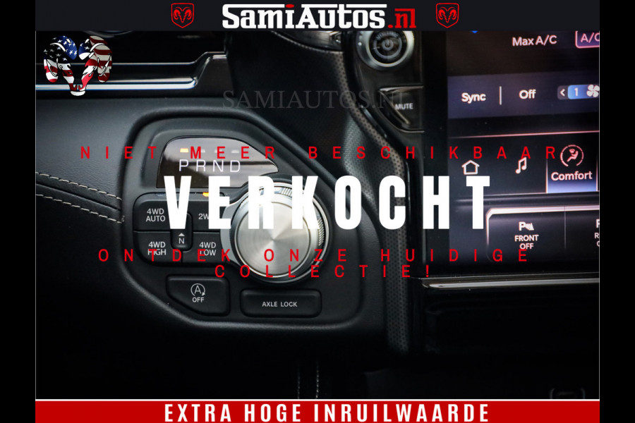 Dodge Ram 1500 Limited Night H.O 540HP 706Nm | Massage + Full Option | De Meest Luxe en Volle Pick-Up in zijn Klasse | Comfortabele Dubbele Cabine met Royale 5 Zitplaatsen | BPM vrij | Nu Leverbaar uit Voorraad | Voorraad Nr 2302 - 7425