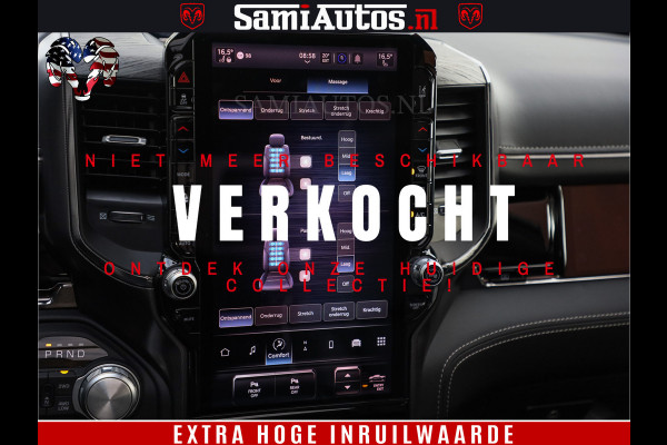 Dodge Ram 1500 Limited Night H.O 540HP 706Nm | Massage + Full Option | De Meest Luxe en Volle Pick-Up in zijn Klasse | Comfortabele Dubbele Cabine met Royale 5 Zitplaatsen | BPM vrij | Nu Leverbaar uit Voorraad | Voorraad Nr 2302 - 7425
