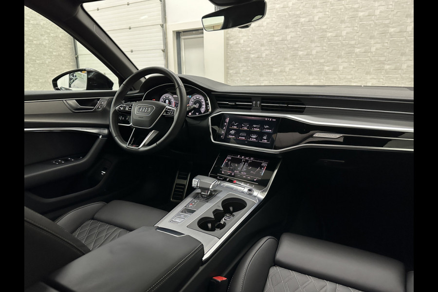 Audi A6 Avant 3.0 V6 340PK S-Line | Luchtvering | ACC | B&O | Panorama | 360 Camera | Matrix-LED | Trekhaak | RS-Leder | Standkachel | 4-Zone Clima | 21'' | Stoelverwarming V+A | Carplay | Lane & Side Assist | Virtual-Cockpit | Draadloos Laden.