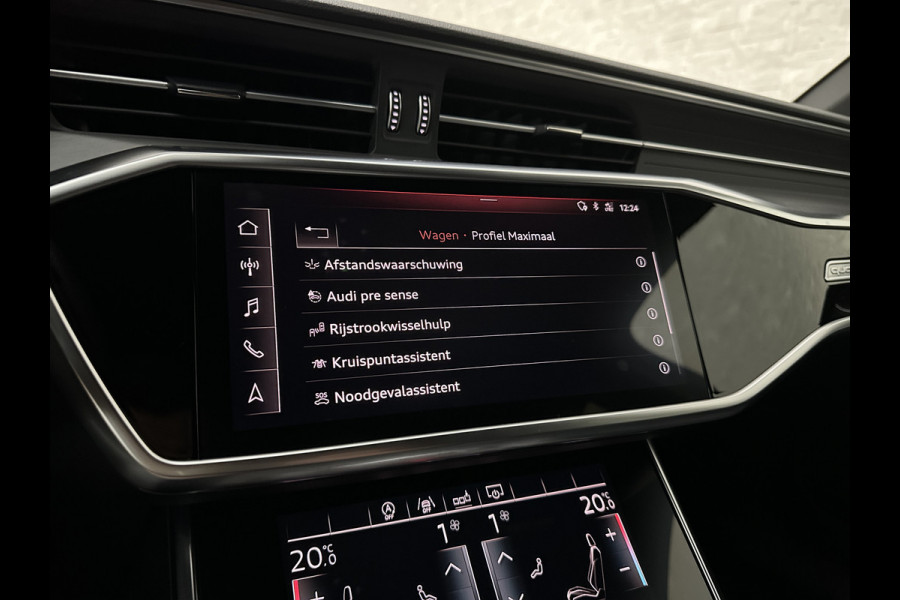 Audi A6 Avant 3.0 V6 340PK S-Line | Luchtvering | ACC | B&O | Panorama | 360 Camera | Matrix-LED | Trekhaak | RS-Leder | Standkachel | 4-Zone Clima | 21'' | Stoelverwarming V+A | Carplay | Lane & Side Assist | Virtual-Cockpit | Draadloos Laden.