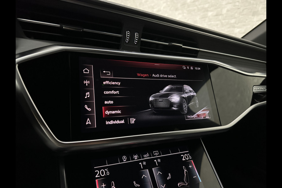 Audi A6 Avant 3.0 V6 340PK S-Line | Luchtvering | ACC | B&O | Panorama | 360 Camera | Matrix-LED | Trekhaak | RS-Leder | Standkachel | 4-Zone Clima | 21'' | Stoelverwarming V+A | Carplay | Lane & Side Assist | Virtual-Cockpit | Draadloos Laden.