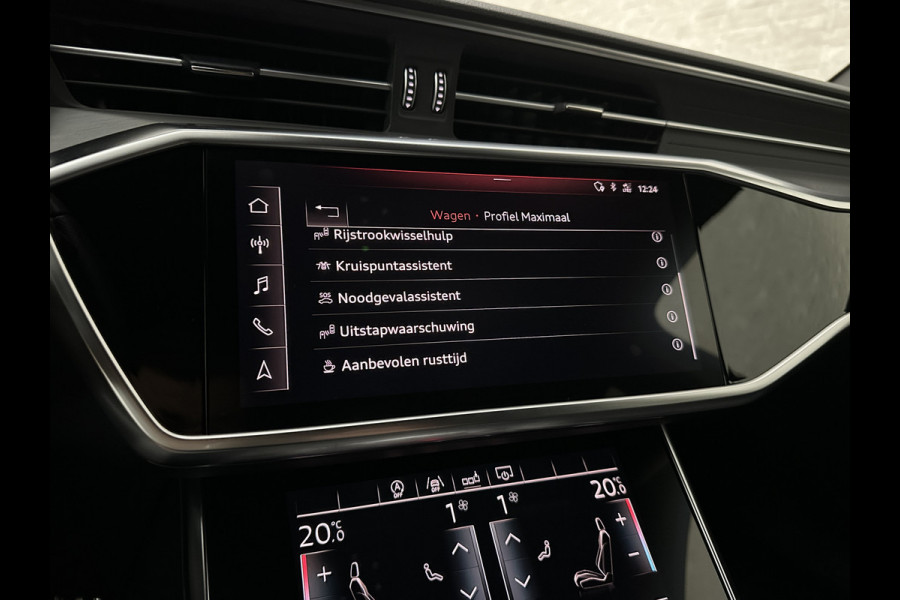 Audi A6 Avant 3.0 V6 340PK S-Line | Luchtvering | ACC | B&O | Panorama | 360 Camera | Matrix-LED | Trekhaak | RS-Leder | Standkachel | 4-Zone Clima | 21'' | Stoelverwarming V+A | Carplay | Lane & Side Assist | Virtual-Cockpit | Draadloos Laden.