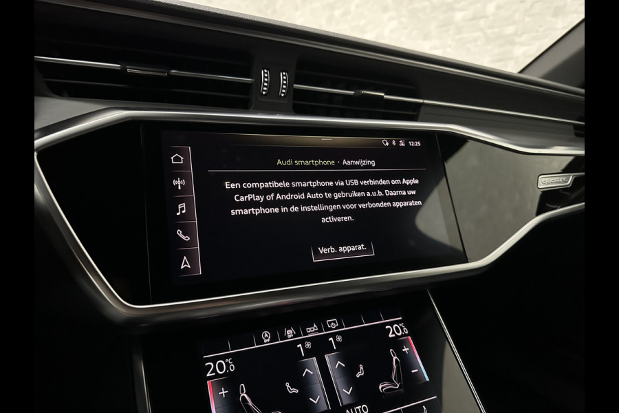 Audi A6 Avant 3.0 V6 340PK S-Line | Luchtvering | ACC | B&O | Panorama | 360 Camera | Matrix-LED | Trekhaak | RS-Leder | Standkachel | 4-Zone Clima | 21'' | Stoelverwarming V+A | Carplay | Lane & Side Assist | Virtual-Cockpit | Draadloos Laden.