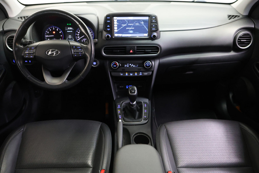 Hyundai Kona 1.0T Premium PANO NAVI CLIMA STOEL VERW+VERK PDC '18