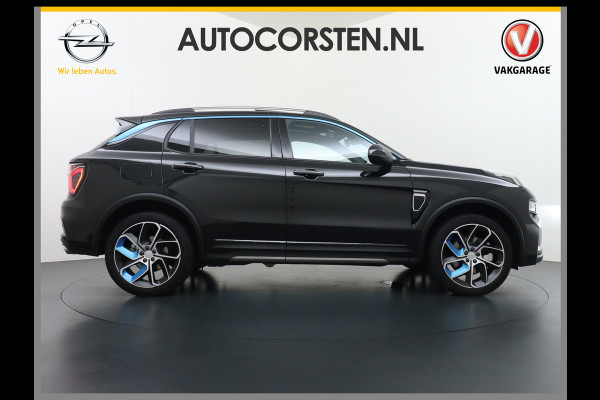 Lynk & Co 01 ZWARTE HEMELBEKLEDING 1.5 PHEV AUT-7 261pk Pano-Schuif-K-dak 20" 360°Camera Apple Carplay Android Auto Adaptive-Cruise Navi Pdc  Elek.Memory.Stoel File assistent Dodehoek detector Elektrisch bedienbare achterklep Rijstrooksensor Wifi Verkeersbord detectie 425Nm koppel 3,7kw laadvermogen A-label Euro 6 Hybride Benzine/Elektrisch rijden tot ca.69km 1.800kg trekvermogen