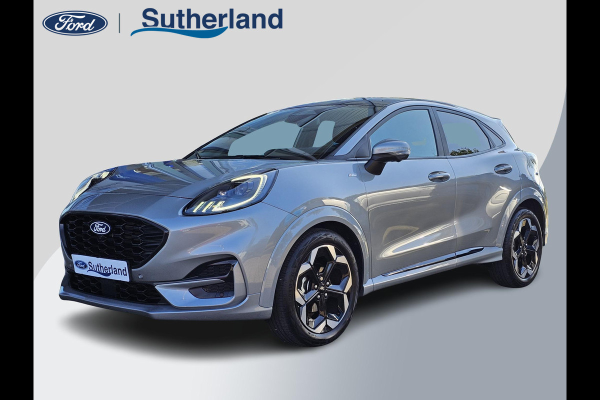Ford Puma 1.0 EcoBoost Hybrid ST-Line X 155pk Automaat | Panoramadak | Afneembare trekhaak | Winter Pack | Adaptive cruise control | 360 graden camera | Bang&Olufsen | Elektrsiche achterklep | Matrix LED