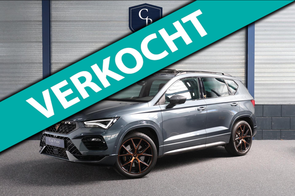 CUPRA Ateca 2.0 TSI 4DRIVE 300+PK FACELIFT/VIRTUAL/SFEER/BEATS/PANO/KUIP+S.VERWARMING/19"/CAM/ACC/ECC/12 MDN GARANTIE!