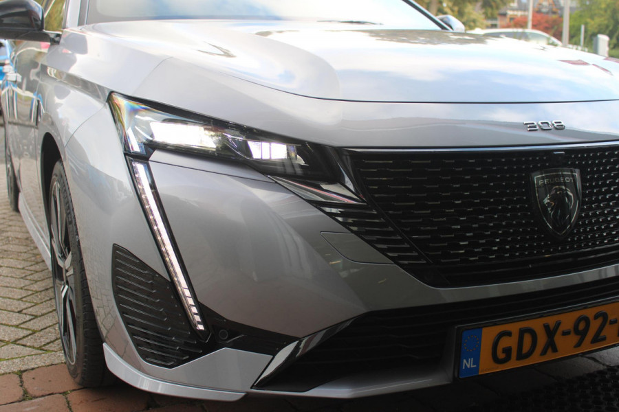 Peugeot 308 SW 1.2 130PK GT | 360° CAMERA | ELEKTRISCH BEDIENBARE ACHTERKLEP | FULL LED KOPLAMPEN | NAVIGATIE | DRAADLOZE APPLE CARPLAY/ANDROID AUTO | DRAADLOZE TELEFOONLADER | LICHTMETALEN VELGEN 18" "BLACK" | DODEHOEK DETECTIE | ADAPTIVE CRUISE CONTROL | KEYLESS ENTRY/START |