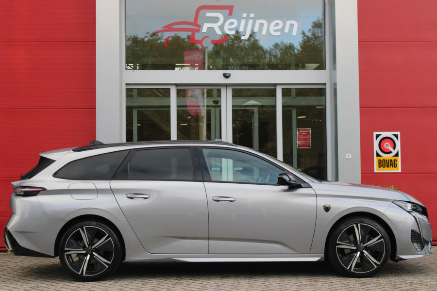 Peugeot 308 SW 1.2 130PK GT | 360° CAMERA | ELEKTRISCH BEDIENBARE ACHTERKLEP | FULL LED KOPLAMPEN | NAVIGATIE | DRAADLOZE APPLE CARPLAY/ANDROID AUTO | DRAADLOZE TELEFOONLADER | LICHTMETALEN VELGEN 18" "BLACK" | DODEHOEK DETECTIE | ADAPTIVE CRUISE CONTROL | KEYLESS ENTRY/START |