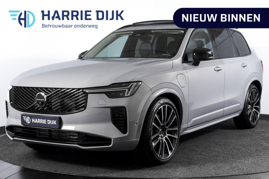 Volvo XC90 2.0 T8 Plug-in hybrid AWD Ultra Dark | Leder Pakket | S/K-Panodak | Luchtvering | Bowers & Wilkins | Elek. Stoel-+massage+verwarming & Ventilatie | Head-Up | Adapt. Cruise |  360 Camera | Google +App. Connect | 22" Diamond 6002