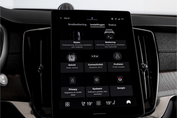 Volvo XC90 2.0 T8 Plug-in hybrid AWD Ultra Dark | Leder Pakket | S/K-Panodak | Luchtvering | Bowers & Wilkins | Elek. Stoel-+massage+verwarming & Ventilatie | Head-Up | Adapt. Cruise |  360 Camera | Google +App. Connect | 22" Diamond 6002