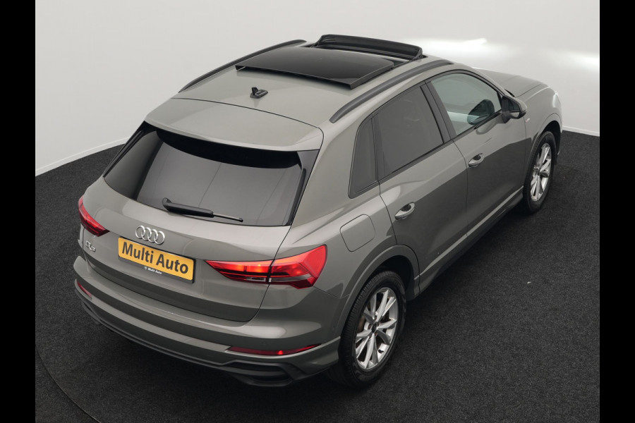 Audi Q3 45 TFSI e S Line Plug In Hybrid 245pk Dealer O.H PHEV | Trekhaak Afneembaar | Panodak | Adaptive Cruise | Sportstoelen Verwarmd | Apple Carplay | Keyless | Navigatie | Virtual |  DAB |
