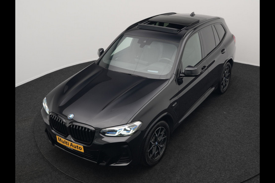 BMW X3 xDrive30e M Sport Plug In Hybrid 293pk Dealer O.H PHEV | Trekhaak Af Fabriek | Panodak | Head Up | Lederen Sportstoelen Memory & Ventilatie | Laser LED | Keyless | Stuur & Stoelen Verwarmd | Apple Carplay | Sfeerverlichting |  Cruise Control