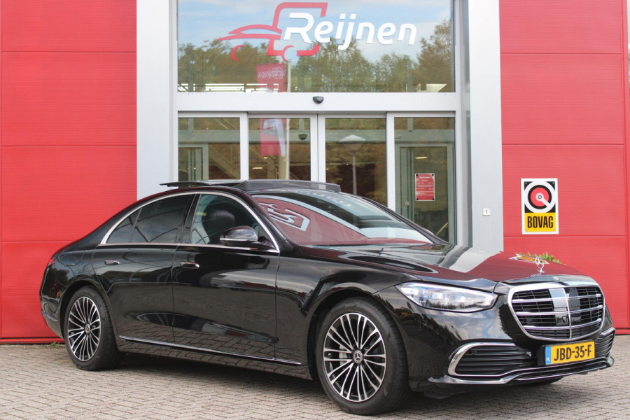 Mercedes-Benz S-Klasse 580e 4MATIC AMG LINE 510PK | PANORAMISCH SCHUIF / KANTELDAK | 360° CAMERA | BURMESTER PREMIUM AUDIO | NAPPA LEDEREN BEKLEDING | VOORSTOELEN ELEKTRISCH VERSTELBAAR MET GEHEUGEN | VOORSTOELEN EN ACHTERBANK GEVENTILEERD / VERWARMD | MBUX AUGMENT REALITY NAVIGATIE / HEAD UPP DISPLAY | MULTIMEDIA MBUX ( ACHTERBANK TABLET | ZWARTE HEMEL BEKLEDING | AIRBALANCE PAKKET (LUCHTREINIGING SYSTEEM) | MEESTURENDE ACHTERAS |  4 ZONE CLIMATE CONTROL |  ADAPTIVE RUITERWISSER ISTALLATIE  ( MAGIC  VISION CONTROL) |