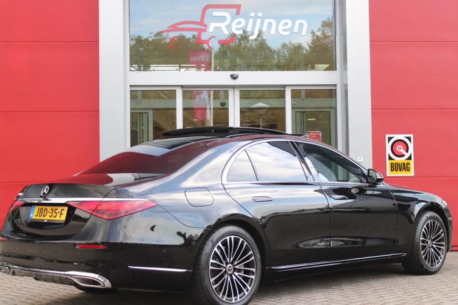 Mercedes-Benz S-Klasse 580e 4MATIC AMG LINE 510PK | PANORAMISCH SCHUIF / KANTELDAK | 360° CAMERA | BURMESTER PREMIUM AUDIO | NAPPA LEDEREN BEKLEDING | VOORSTOELEN ELEKTRISCH VERSTELBAAR MET GEHEUGEN | VOORSTOELEN EN ACHTERBANK GEVENTILEERD / VERWARMD | MBUX AUGMENT REALITY NAVIGATIE / HEAD UPP DISPLAY | MULTIMEDIA MBUX ( ACHTERBANK TABLET | ZWARTE HEMEL BEKLEDING | AIRBALANCE PAKKET (LUCHTREINIGING SYSTEEM) | MEESTURENDE ACHTERAS |  4 ZONE CLIMATE CONTROL |  ADAPTIVE RUITERWISSER ISTALLATIE  ( MAGIC  VISION CONTROL) |