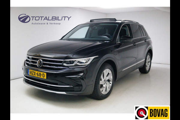 Volkswagen Tiguan 1.4 TSI eHybrid 245 PK Elegance Business+ | Panoramadak | Elec. trekhaak | Head-up display Digi dash, Navigatie, Stoel- stuurverwarming, Electrische klep, Achteruitrijcamera, Travel assist, DCC