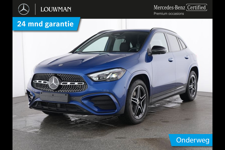 Mercedes-Benz GLA 250 e AMG Plug-In Hybride Edition AMG Line | Night Pakket | Distronic | 360° Camera | AC en DC Laden | MultiBeam Koplampen | Stuur en Stoeverwarming. Inclusief 24 maanden Mercedes-Benz Certified garantie voor Europa.