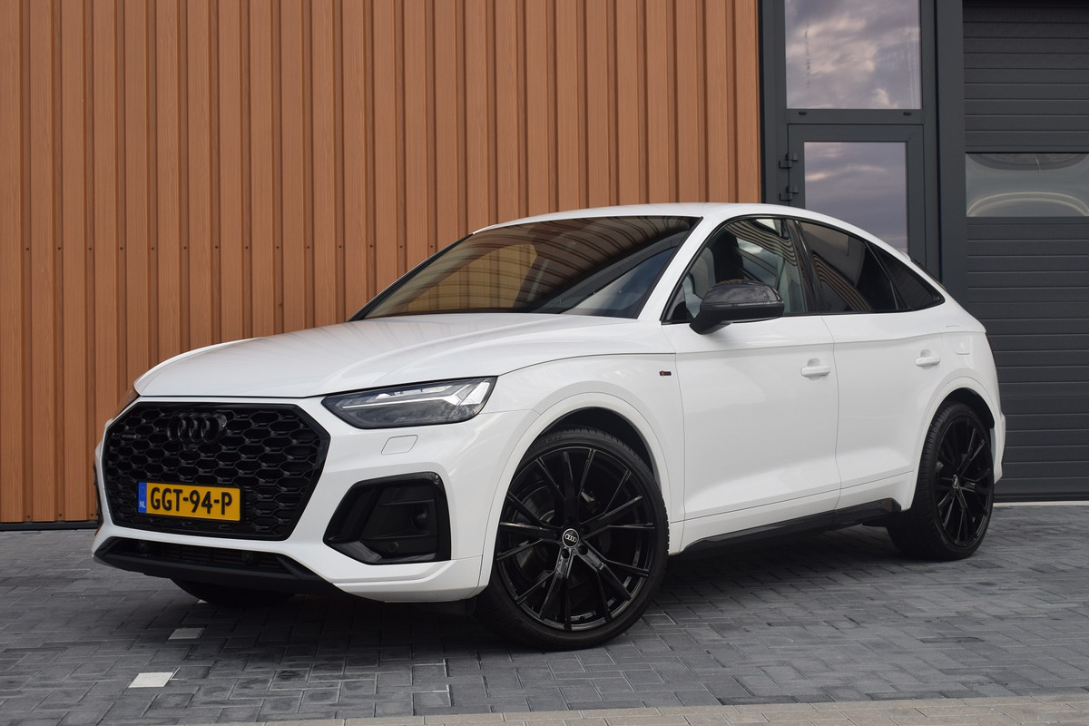 Audi Q5 Sportback 50 TFSI e 299pk S-line | Cognac leder | Luchtvering | Carbon | 22"
