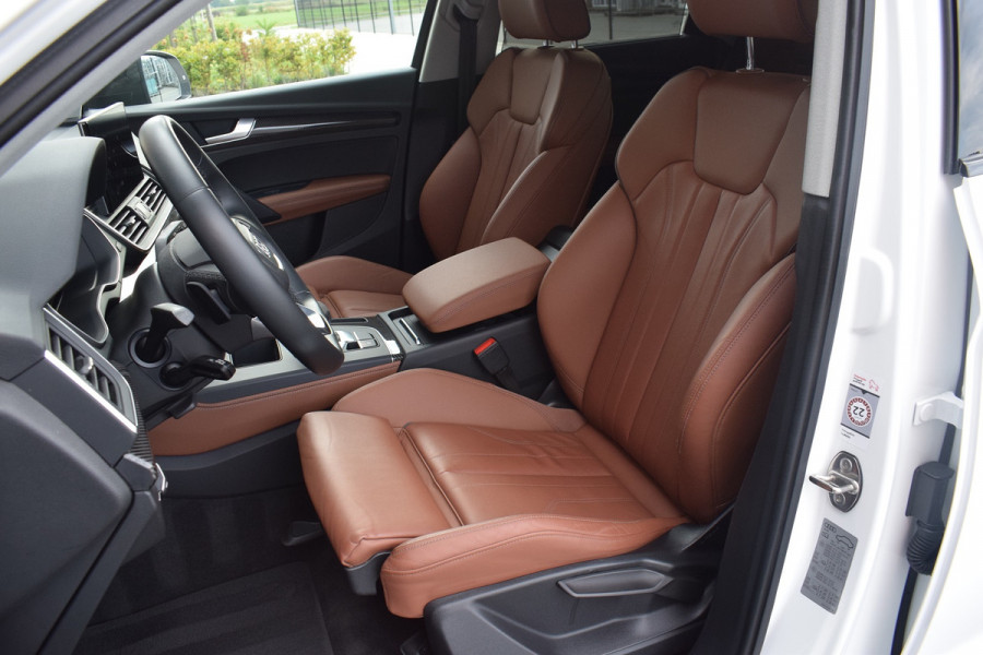 Audi Q5 Sportback 50 TFSI e 299pk S-line | Cognac leder | Luchtvering | Carbon | 22"