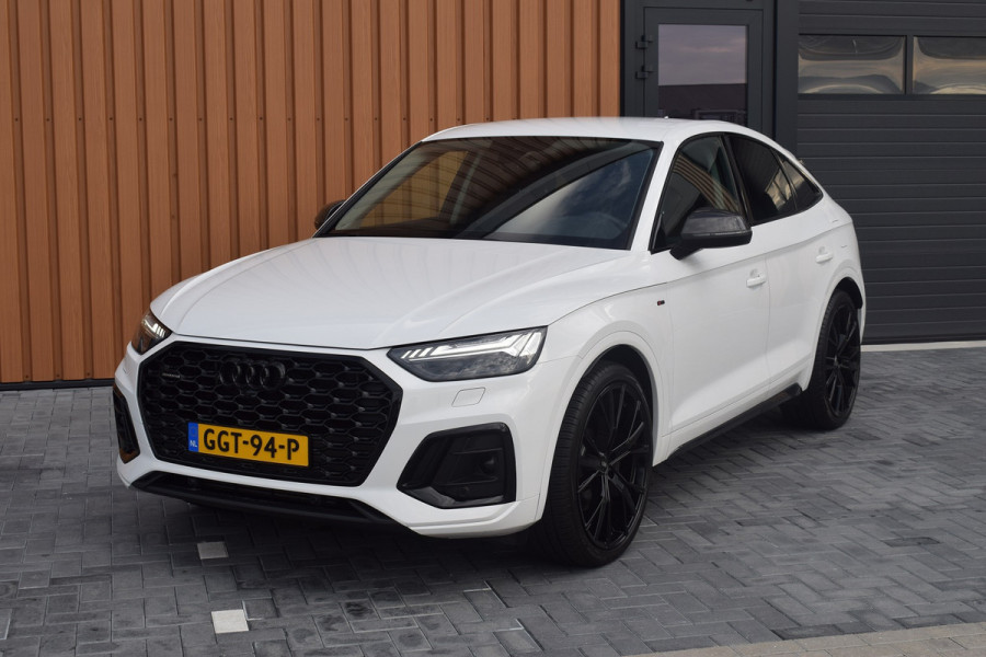 Audi Q5 Sportback 50 TFSI e 299pk S-line | Cognac leder | Luchtvering | Carbon | 22"