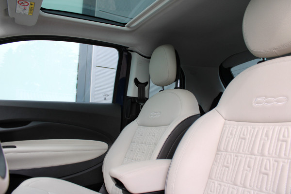 Fiat 500 3+1 La Prima 42 kWh | Leder | Camera | BLIS | Navigatie | Carplay
