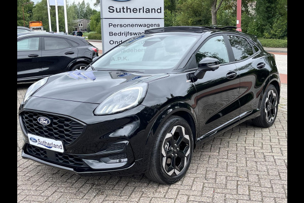 Ford Puma 1.0 EcoBoost Hybrid ST-Line X 155pk Automaat | Panoramadak | Afneembare trekhaak | Winter Pack | Adaptive cruise control | 360 graden camera | Bang&Olufsen | Elektrsiche achterklep | Matrix LED