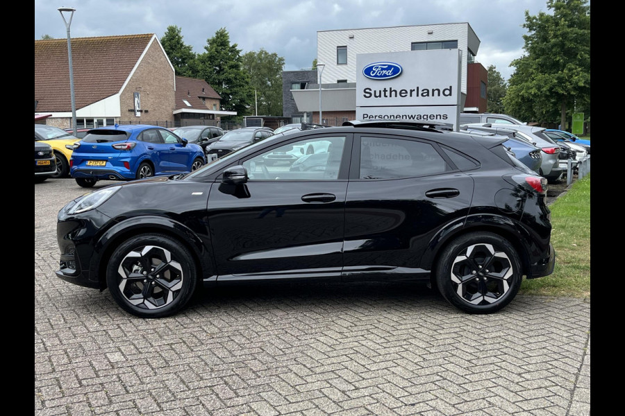 Ford Puma 1.0 EcoBoost Hybrid ST-Line X 155pk Automaat | Panoramadak | Afneembare trekhaak | Winter Pack | Adaptive cruise control | 360 graden camera | Bang&Olufsen | Elektrsiche achterklep | Matrix LED