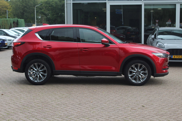 Mazda CX-5 2.0 SkyActiv-G 165 Luxury / 360Camera / Head-up / Leder / Keyless / 19'' / ACC / Bose / Stuur+Stoelverwarming / DAB / Navigatie / Dodehoek