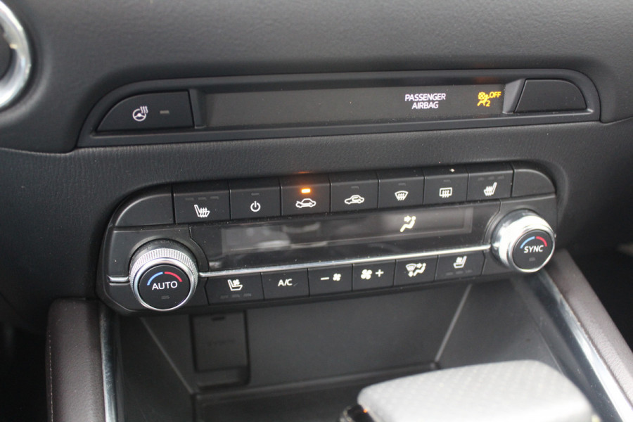 Mazda CX-5 2.0 SkyActiv-G 165 Luxury / 360Camera / Head-up / Leder / Keyless / 19'' / ACC / Bose / Stuur+Stoelverwarming / DAB / Navigatie / Dodehoek