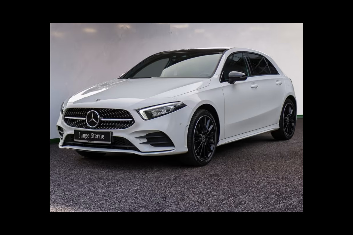 Mercedes-Benz A-Klasse 250e AMG ** LED, MBUX+, DISTRONIC, PANORAMA, 2 zone AIRCO, 19-inch LMV, NIGHT ** 1e EIG - UNFALLFREI ** ** INFORMEER OOK NAAR ONZE AANTREKKELIJKE FINANCIAL-LEASE TARIEVEN **