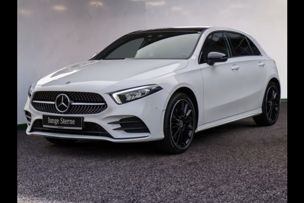Mercedes-Benz A-Klasse 250e AMG ** LED, MBUX+, DISTRONIC, PANORAMA, 2 zone AIRCO, 19-inch LMV, NIGHT ** 1e EIG - UNFALLFREI ** ** INFORMEER OOK NAAR ONZE AANTREKKELIJKE FINANCIAL-LEASE TARIEVEN **
