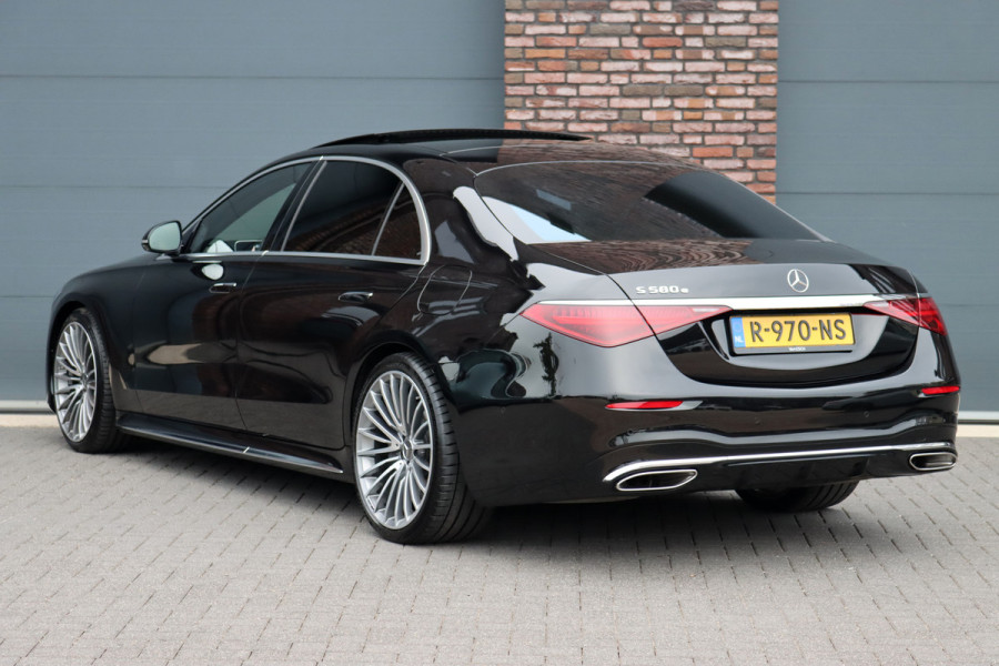 Mercedes-Benz S-Klasse 580 e Lang AMG Line Premium+ | Airmatic | Distronic+ | 3D-Display | MBUX Tablet | Digital Light | Stoelventilatie | Verwarmd Stuurwiel | Massage | HUD | Vlakkenverwarming |