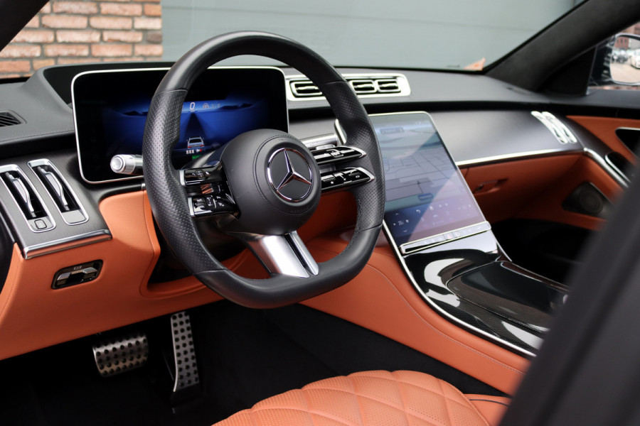 Mercedes-Benz S-Klasse 580 e Lang AMG Line Premium+ | Airmatic | Distronic+ | 3D-Display | MBUX Tablet | Digital Light | Stoelventilatie | Verwarmd Stuurwiel | Massage | HUD | Vlakkenverwarming |