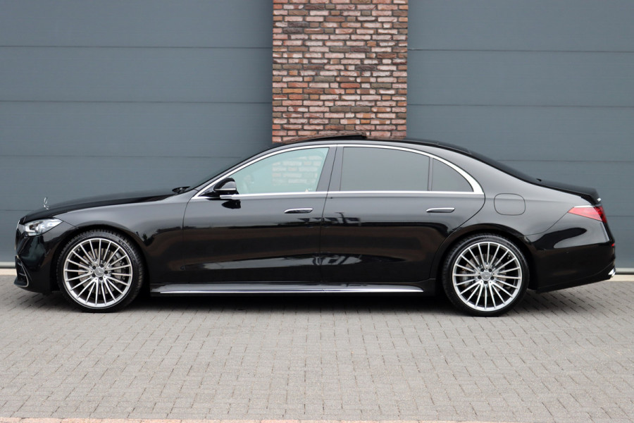 Mercedes-Benz S-Klasse 580 e Lang AMG Line Premium+ | Airmatic | Distronic+ | 3D-Display | MBUX Tablet | Digital Light | Stoelventilatie | Verwarmd Stuurwiel | Massage | HUD | Vlakkenverwarming |