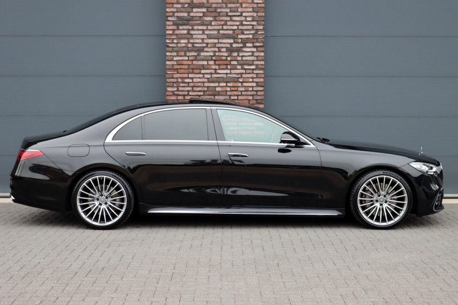 Mercedes-Benz S-Klasse 580 e Lang AMG Line Premium+ | Airmatic | Distronic+ | 3D-Display | MBUX Tablet | Digital Light | Stoelventilatie | Verwarmd Stuurwiel | Massage | HUD | Vlakkenverwarming |