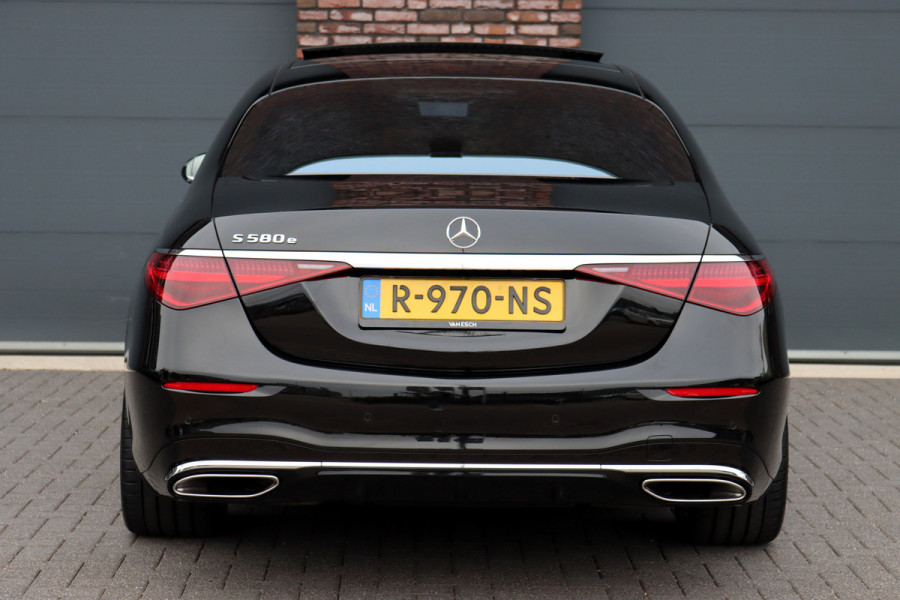Mercedes-Benz S-Klasse 580 e Lang AMG Line Premium+ | Airmatic | Distronic+ | 3D-Display | MBUX Tablet | Digital Light | Stoelventilatie | Verwarmd Stuurwiel | Massage | HUD | Vlakkenverwarming |