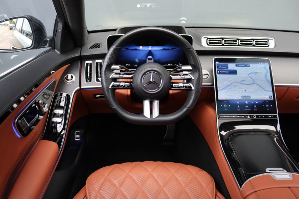 Mercedes-Benz S-Klasse 580 e Lang AMG Line Premium+ | Airmatic | Distronic+ | 3D-Display | MBUX Tablet | Digital Light | Stoelventilatie | Verwarmd Stuurwiel | Massage | HUD | Vlakkenverwarming |