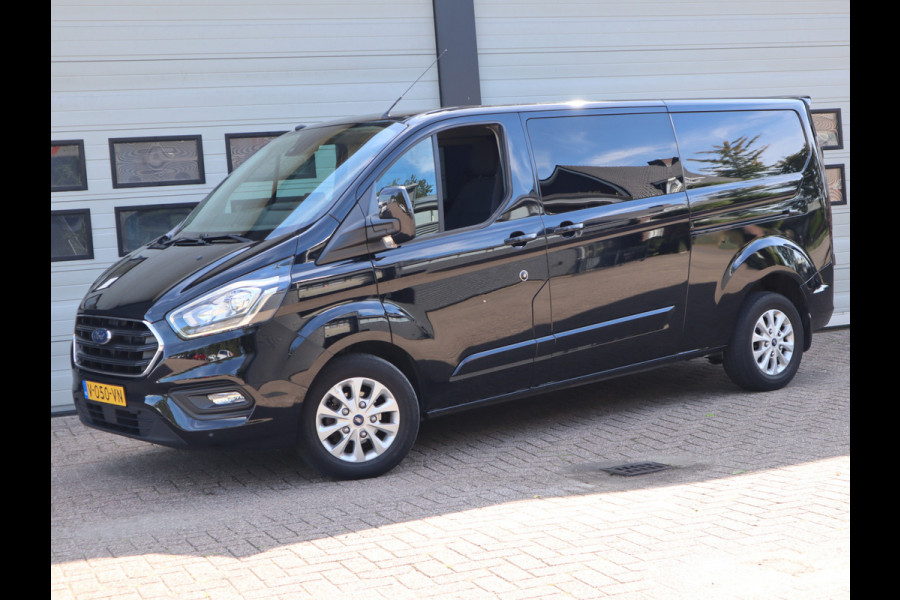 Ford Transit Custom 2.0 TDCI 131pk Euro 6 Automaat DC 5 pers. - 2x Schuifdr. - Trekhaak