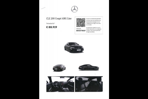 Mercedes-Benz CLE Coupé CLE 200 AMG Line | Nappaleder | Burmester | Pano | NL-auto